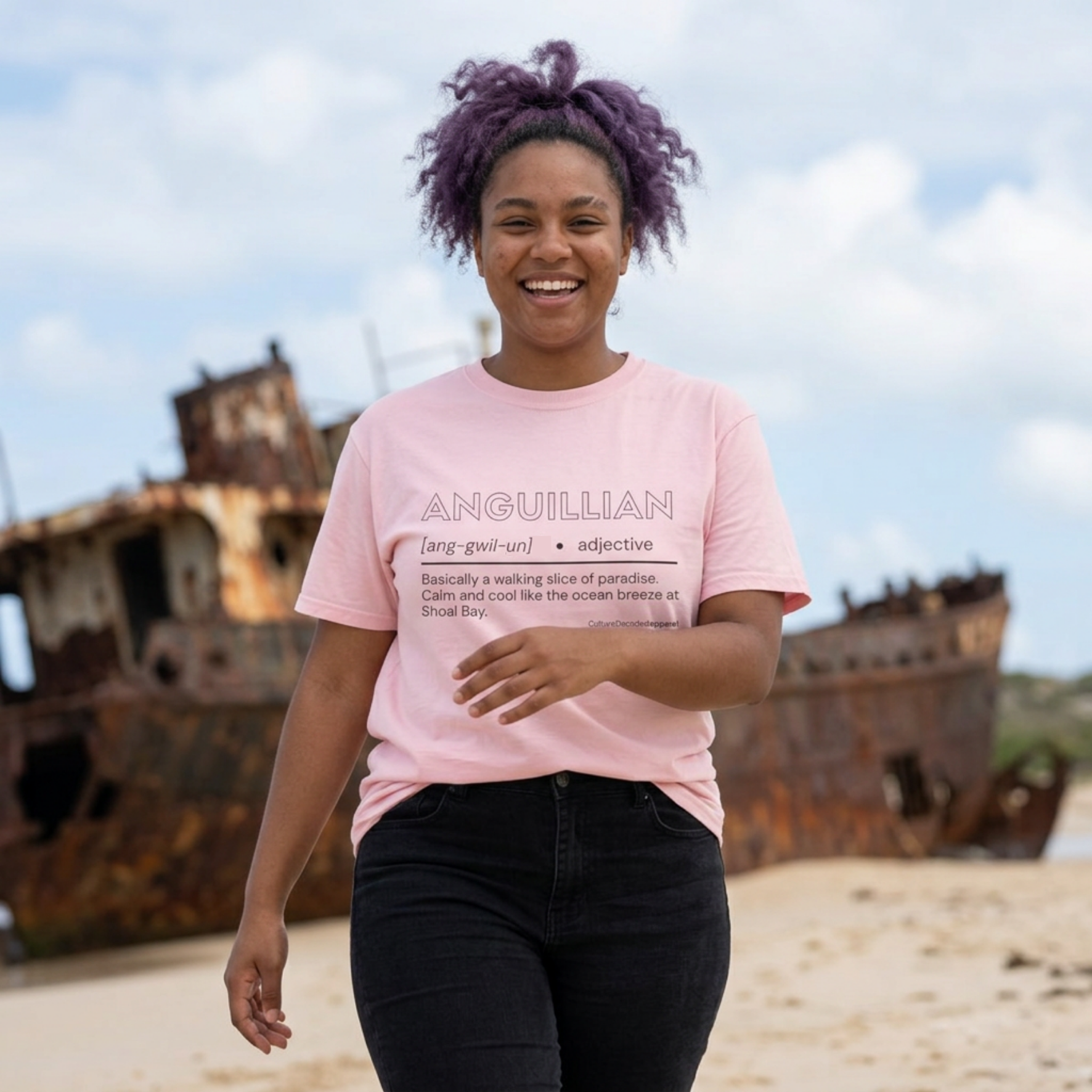 I'm an 'anguillian', Unisex T-shirt